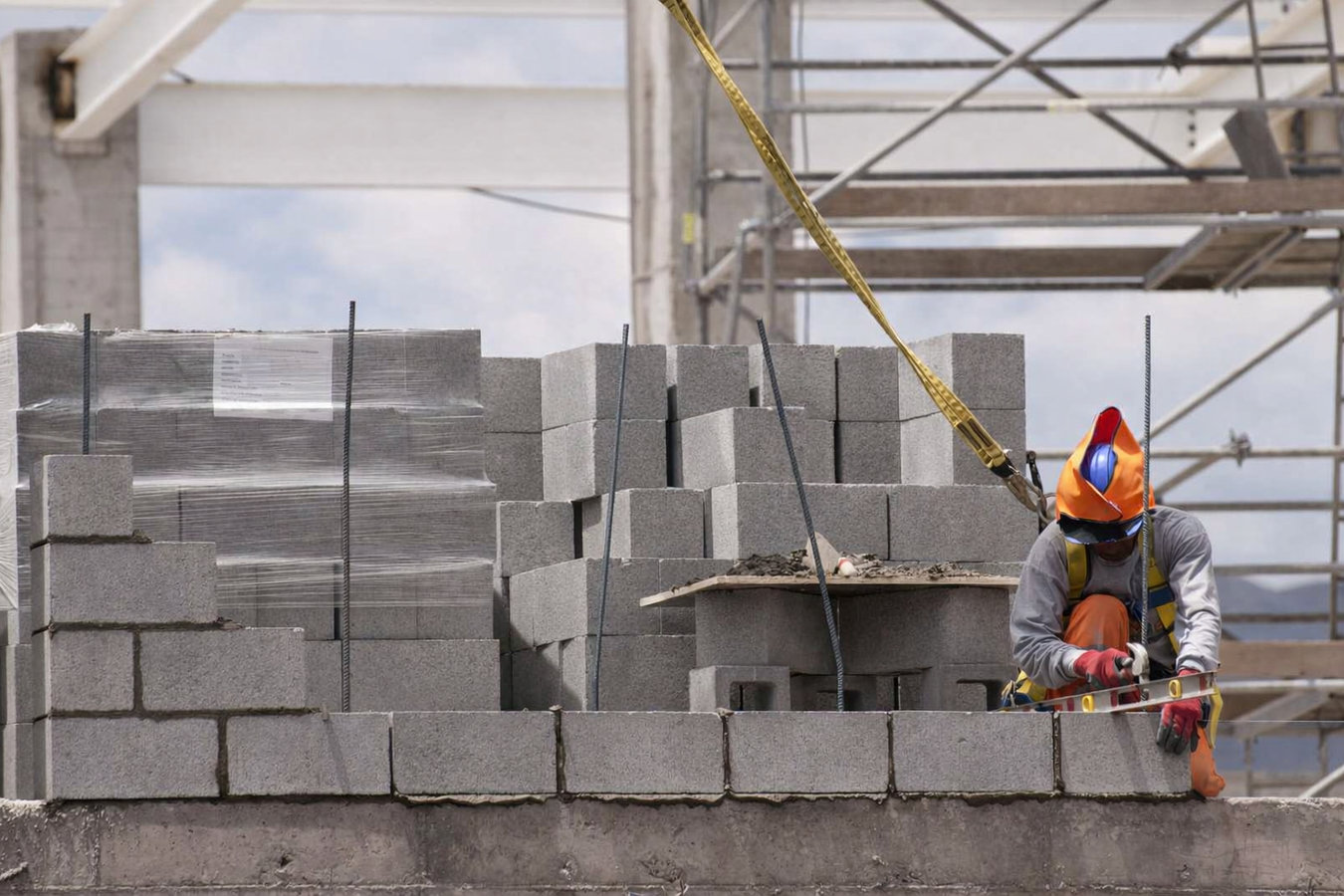 Foundation block wall installation